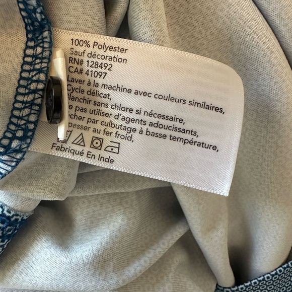 GREG NORMAN Golf Polo Shirt; 3 BUTTON CLASSIC SHARK PIQUE in Blue Size: M - Picture 6 of 7